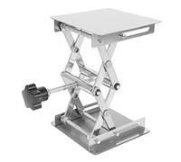 Graootoly Scientific Lab -100 x 100mm Stainless Steel Lab Stand Table Rack Scissor Lab- Lifter for Science Experiment