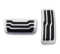 Graootoly Stainless Steel Car Pedals for Ranger Everest 2015-2020 Accelerator Fuel Gas Brake Pedal Cover Antiskid Pad,2PCS