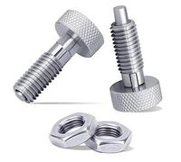 Graootoly Steel Lock Out M6 Type Hand Retractable Spring Plunger, 1/4 Inch-20 Thread,0.50 Inch Thread for Rolling Toolbox