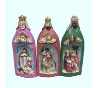 Graootoly Three Men Nativity Set Resin Crafts Three Figurine Roman Nativity Set Abstract Art Sculpture