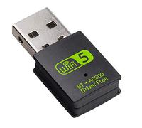 Graootoly USB WiFi Bluetooth Adapter, 600Mbps Dual Band Wireless Network External Receiver,WiFi Dongle for PC/Laptop/Desktop
