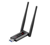 Graootoly Wireless Network Adapter Network Card Adapter RTL8812 Dual Band 2.4G 5G Wireless AC1200 Wifi Lan Adapter Dongle with Antenna for Laptop Desktop