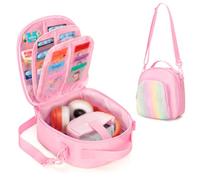 GRAOSO Carrying Case Compatible with Yoto Mini (2024 Edition), Card Holder Hold Up to 30 Cards, Travel Storage Bag for Audio Music Player & Headphone Accessories, Pink (Bag Only) Patented Design