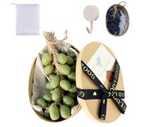 Grape Artisan Soap, Handmade Cold-Processed Simulated Grape-Shaped | Long-Lasting Fragrance Hanging Decor & Birthday Gift for Friends(Green-20)