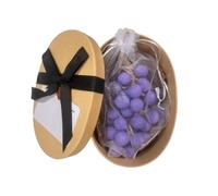 Grape Cluster Soap,Grapes Handmade Jasmine Green grape Soaps No Need to DIY,Face & Body Bath Grapes Bunch Soaps For Shower (light purple -Paper box)