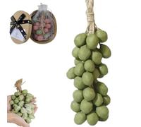 Grape Cluster Soap, Handmade Fruit Grapes Soaps, Grape Soap on a Rope, Natural Cold Process Artisan Soaps, for Washing Hands and Fresh Air Men Women (Green-360g)