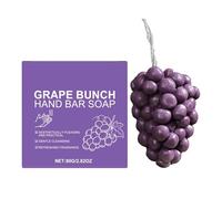 Grape Cluster Soap, Realistic Fruit Shaped Design, 80g, Grape Bunch Hand Bar Soap, Cold Process Bath Söap, Mild Formula Suitable for Face, Hands, and Body