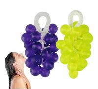 Grape Cluster Soap Rope,Handmade Soaps in Grape Shape,Natural Cold Process Artisan Soaps,Refreshing Scent Handmade Soap,For Gentle Cleansing the Skin,For Body Shower and Face Cleansing,25PCS (A+C)