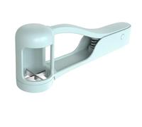 Grape Cutter for Babies Toddlers Fruit Slicer Quarter Cutter with Stainless Steel Blades Sky Blue Cherry Tomato Strawberry Slicer Manual Fruit Chopper Tool for Kids Snacks Salad Kitchen Gadget (Blue)