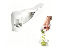 Grape Cutter for Toddlers,Stainless Steel Fruit Slicer Tomato Cherry Strawberry Raspberries Blueberries Grapes Cutters Tool,Baby Weaning Food Gadgets for Kitchen Fresh Snack Vegetable Salad (White)
