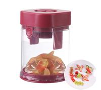 Grape Cutter, Fruit Cutter for Children, Cup Cutter, Fruit Quarter Cutter with Wide Opening, Multi-Purpose Grape Cutter, Kitchen Aid for Cherry Tomatoes, Strawberry, Grapes, Cherries (Red)