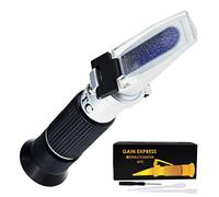 Grape Fruit Wine Alcohol Refractometer with ATC, Dual Scale 0-25% VOL 0-40% Brix, Handheld Optical Meter Tester for Sugar Glucose Wine Making Winemakers Homebrew Test Tool