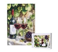 Grape Jigsaw Puzzles for Adults 500 Piece, Wine Puzzles for Adults Wooden, Funny/Difficult/Impossible/Challenging Decompression Games, As a Birthday for Women and Men ML-624