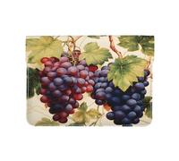 Grape Laptop Sleeve 13 Inch PU Leather Case Protective Rustic Vintage Laptop Bag Water Resistant Computer Case Tablet Carrying Bag for Women Men