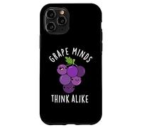 Grape Minds Think Alike Funny Fruit Pun Case for iPhone 11 Pro