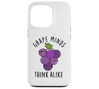 Grape Minds Think Alike Funny Fruit Pun Case for iPhone 13 Pro
