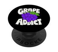 Grape Minimalist Badge Patch PopSockets Adhesive PopGrip