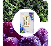 Grape Oolong Tea Bags, Yellow Green Bright Healthy 24 Count Leisure Drinks Fruit Tea Fragrant for Free Time