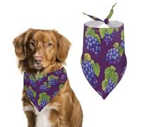 Grape Pattern Dog Bandanas Puppy Triangle Kerchief Cat Scarfs Washable Bibs Pet Gifts