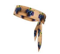 Grape Pattern Print Sports Head Tie,Headband,for Running,Cycling,Basketball,Tennis,for Women Men