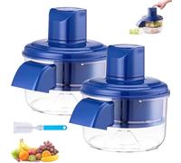 Grape Peeling Machine Electric 2025 Upgraded Automatic Small Fruit & Vegetable Peeler, Rechargeable Skin Remover for Grapes, Cherry, Tomato, Garlic, Home Kitchen & Commercial Use(2pcs)