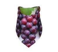 Grape Print Dog Bandana 1 Pack Premium Triangle Scarf Washable Birthday Pet Accessories for Neutral Large Dogs