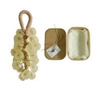 Grape Shape Soap Block Natural Coconut Oil Formulas with Hanging Rope Bath Decors for Skin Careful Gifts Shaped Natural Ingredients Bathroom Decor