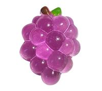 Grape Shape Squeeze Toy - Slow Rising squishys Fruit, Soft Realistic Pocket Fidget, Multi-Purpose Stress Relief Tool for Kids Teens Adults | Ideal for Travel Classroom Home Car Rides Commuting Relax