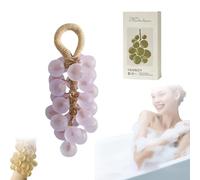Grape Soap, 2026 New Grape Soap on a Rope, Personalized Original Handmade Crystal rape oap, Decorative for Washing Hands and Bath (purple)