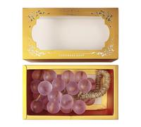 Grape Soap Bar, Mild Formula, 20x8.5cm, Fruit Shape Cleanser, Handmade Bath Soap, Decorative Packaging, For Face, Hand, Body, Bathroom, Shower, Travel, Home, Women, Men