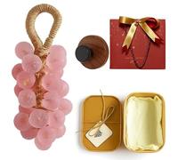 Grape Soap, Gentle Cleansing Soaps, Decorative For Washing Face & Bath, Cold Process Method For Daily Cleaning And Decorating Spaces(Peach Pink (Peach flavor))