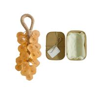 Grape Soap, Grape Soap on a Rope, Handmade Crystal Grape Soaps, Gentle Cleansing Soaps for Hand Washing and Freshening, for Women and Men (1, Orange)