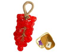 Grape Soap, Grape Soap On A Rope, Hang Decorations Soaps (B* Red)