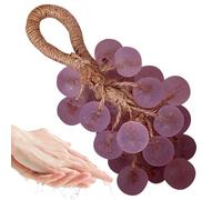 Grape Soap - Grape Soap on Rope | Handmade Crystal Solid Shampoo with Fragrance | Moisturising Natural for Women and Men, Body Care, Hand Care, Shower and Travel