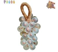 Grape Soap, Handcrafted Grape Soap, Cold-Process Soaps, Cluster Shaped Decor & Aromatic Soaps for Bath and Kitchen, for Men Women (Blue: Mint)