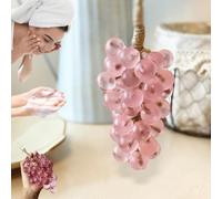 Grape Soap,Handcrafted Grape Soap on a Rope,Handmade Grapes-Shaped Soaps,G-rape Cluster Diy Handmade S-oap,Transparent G-rape S-oap,Lasting Fragrance Christmas Birthday Gift for Men and Women