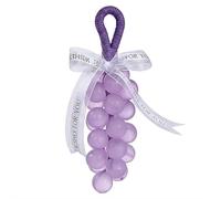 Grape Soap,Handmade Crystal Grape Soaps,Grapes Soap On A Rope,Realistic Grapes Shape Decorative Soaps Bars for Washing Hands and Bath,Exquisite Home Decor and Gifts Choice for Mother's Day