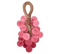 Grape Soap - Handmade Crystal Solid Shampoo Scented Bar | Simulated Grape Bunch Soap for Body Hand Care Skin Spot Cleaning Shower Travel Moisturizing Natural Fragrance Bath Gift, Purple Pink Lavender