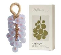 Grape Soap,Handmade Grape Soap on a Rope,Crystal G-rape Gentle Cleansing S-oap,Decorative Aromatic S-oaps For Washing & Fres
