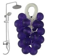 Grape Soap On A Rope | 130g Natural Fruit Soap,Scented Foam Cleaner Moisturizing for Shower Travel Kitchen Bathroom Back Sensitive Areas