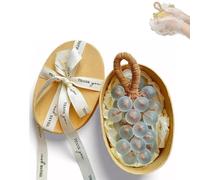 Grape Soap On A Rope, 2026 Handcrafted Crystal Grapes Soaps,Handcrafted Grapes Soape Bunch Shaped, Natural Cold Process Artisan Soaps, To Hang Decor, Lasting Fragrance for Men and Women(Blue)
