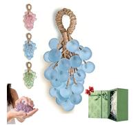 Grape Soap on a Rope,2026 Valentine's Day Handcrafted Cold Process Bath Soap,Lasting Fragrance Soap on a Rope,for Hand Wash, Bath, Refresh Air, DIY Handmade Bath Soaps Gift Box (Blue)