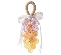 Grape Soap on a Rope - 25-Piece Diamond Cut Decorative Soap for Hand Washing, Shower & Home Decor (Purple, Orange, Yellow), Décorations d'été