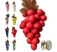 Grape Soap On A Rope, Advanced Handcrafted Grapes Soap, Infused natural fragrance. for Washing Hands and Fresh Air (Red - Plum Blossom)