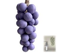 Grape Soap on a Rope, Advanced Handmade Soap, Decorative Bars, Face & Body Bath, Exquisite Home Decor and Gift Choice (B2)