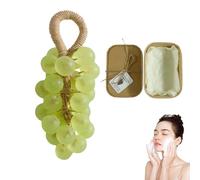 Grape Soap on a Rope, Crystal Grape Soap, Handcrafted Grape Soaps on a Rope for Washing Hands and Bath, Deep Cleaning and Lasting Fragrance, Suitable for Men and Women (Jade Dragon Tea*B)
