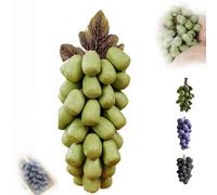 Grape Soap On A Rope, Grape Cluster Soap, Advanced Handmade, Natural Cold Process Artisan for Face, Body Shower & Hands, Decorative Soaps Bars, Exquisite Home Decor (Green,40-granules)