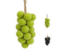 Grape Soap On A Rope, Grape Cluster Soap, Advanced Handmade Soaps, Face & Body Bath Grapes Bunch Soaps for Shower, Exquisite Home Decor and Gift Choice for Washing Hands (1 Pcs*Green)