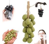 Grape Soap On A Rope,Grape Cluster Soap,Handcrafted G rapes Soape On A Ropes Bunch Shaped,Advanced Handmade Soa p,Washing Hands and Fresh Air,Home Decor Gift Choice