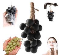 Grape Soap On A Rope,Grape Cluster Soap,Handcrafted G rapes Soape On A Ropes Bunch Shaped,Advanced Handmade Soa p,Washing Hands and Fresh Air,Home Decor Gift Choice